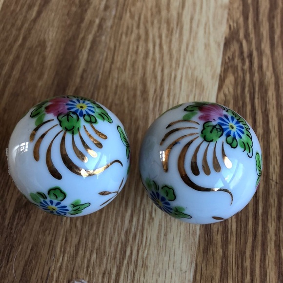 Vtg porcelain cork bottle stop decanter floral bourbon and scotch - Picture 6 of 8